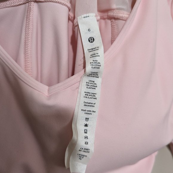 Lululemon Align Mesh Bodysuit *Special Edition Strawberry Milkshake Size 6 - Picture 6 of 14